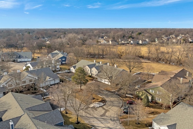 birds eye view of property featuring a residential view