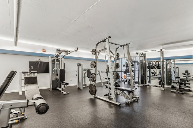 view of exercise room