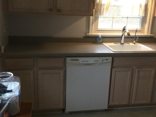 kitchen featuring dishwasher and sink