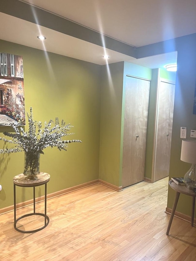 interior space featuring light hardwood / wood-style flooring