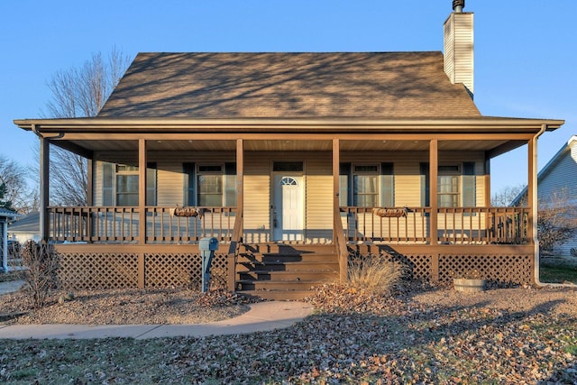 farmhouse with a porch