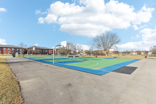 view of sport court