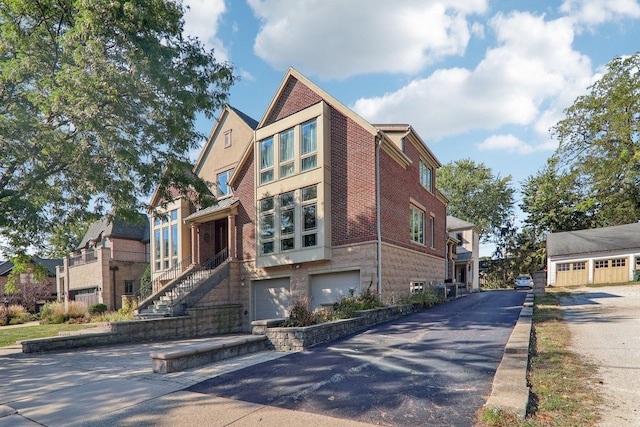 view of front of home featuring a garage