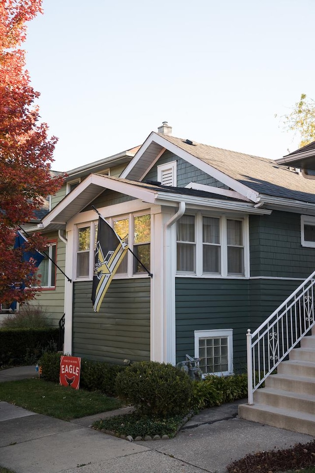 view of home's exterior