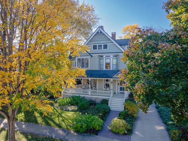 victorian house with covered porch