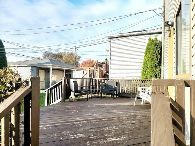 view of wooden terrace