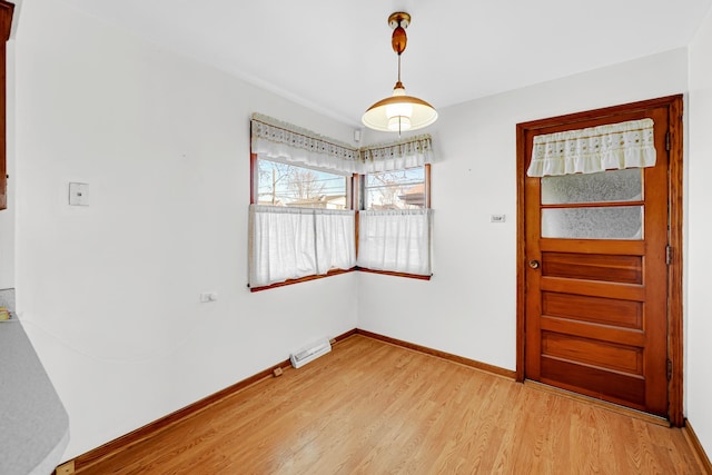 entrance foyer featuring light hardwood / wood-style floors