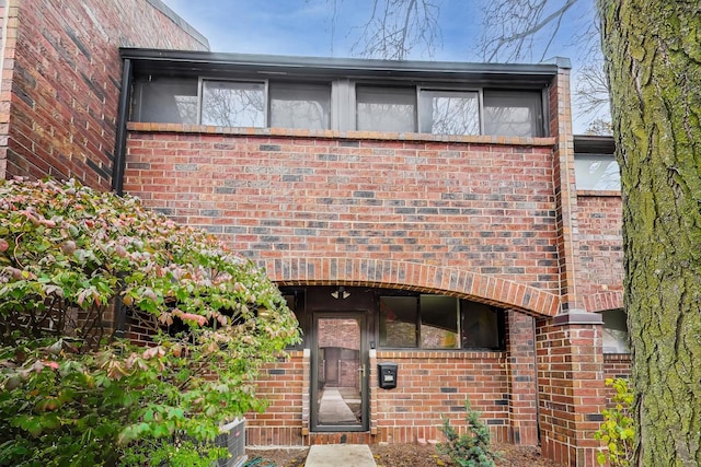 exterior space with central air condition unit