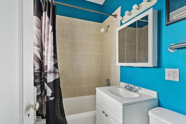 7730 S E End Ave, Chicago, IL 60649 - full bathroom with toilet, shower / bath combo, and vanity