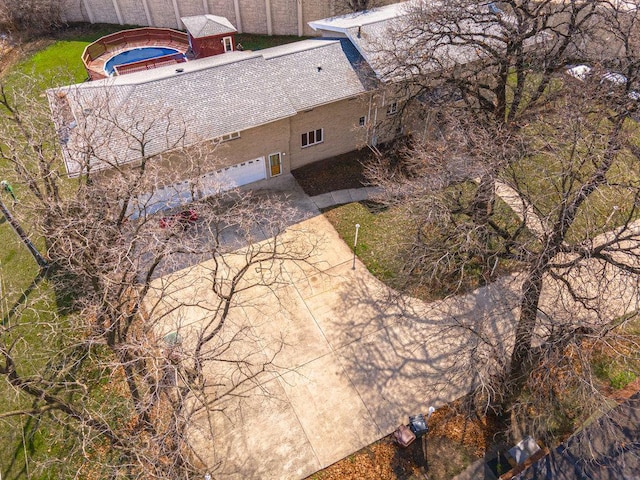 birds eye view of property