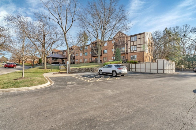 view of parking / parking lot