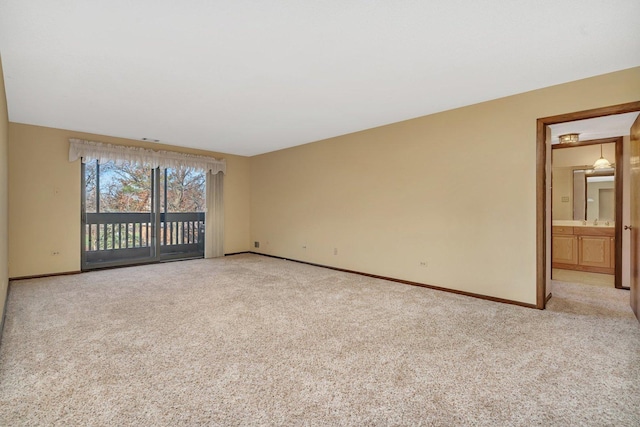 view of carpeted empty room