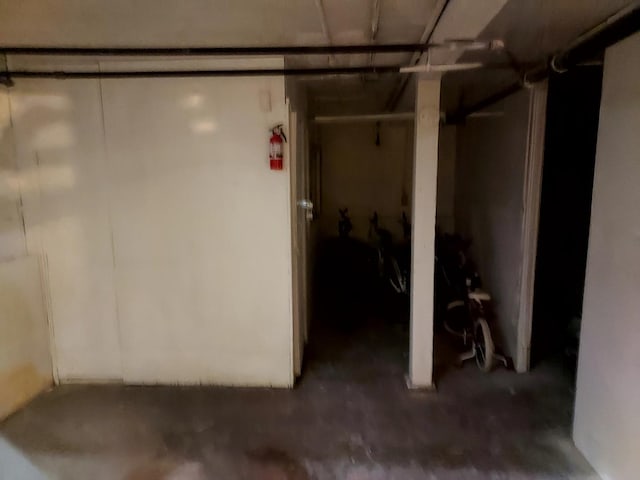 view of basement