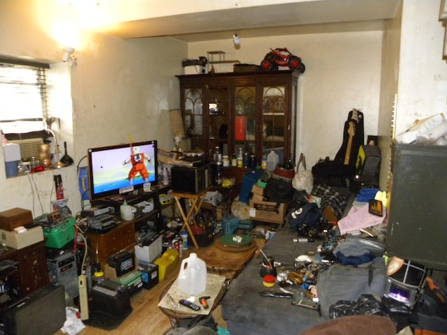 miscellaneous room featuring hardwood / wood-style floors