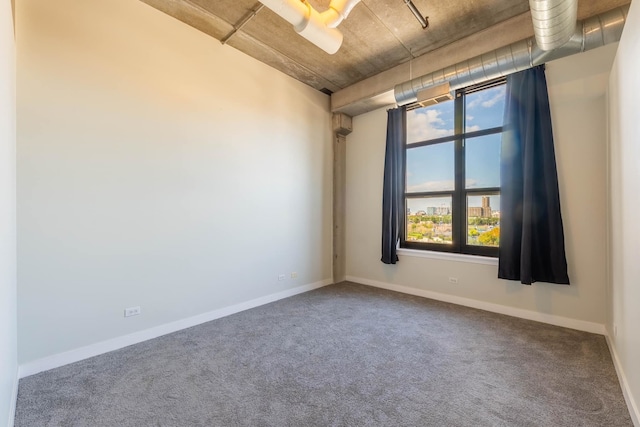 view of carpeted empty room