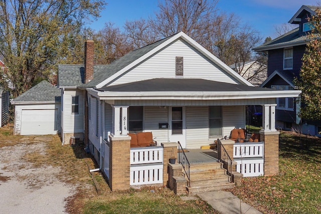 view of front of house featuring covered porch