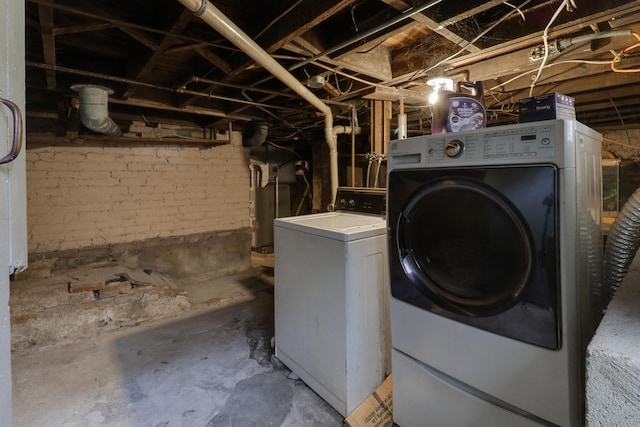 laundry area featuring separate washer and dryer