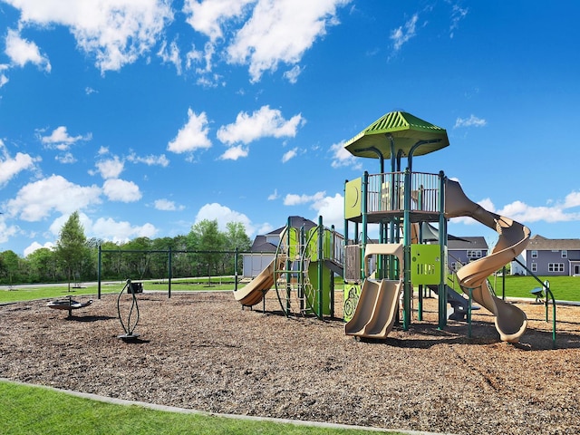 view of jungle gym