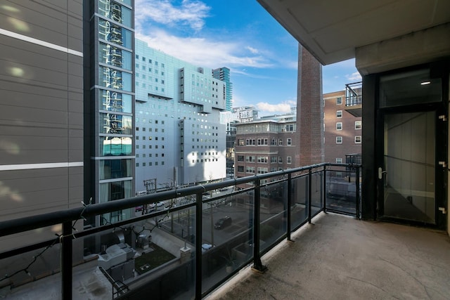 view of balcony