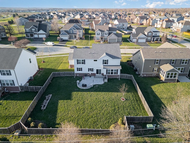 birds eye view of property featuring a residential view