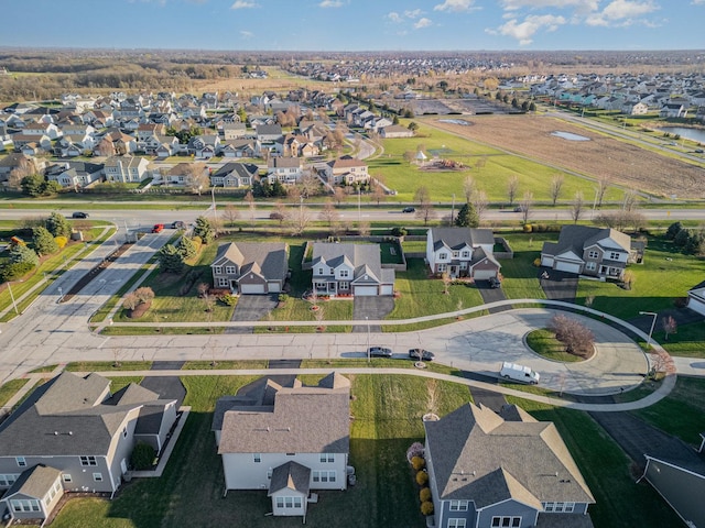 aerial view featuring a residential view