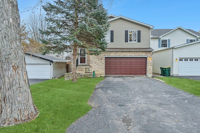 view of front of house with a front yard