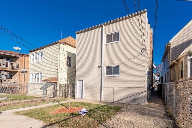 view of rear view of property