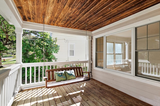 view of wooden terrace