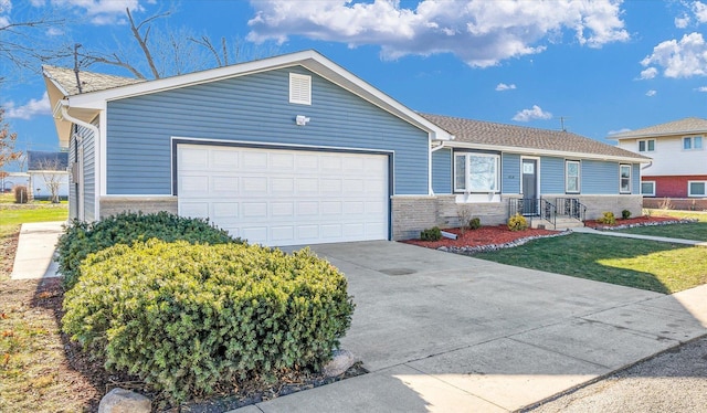 ranch-style house with a garage