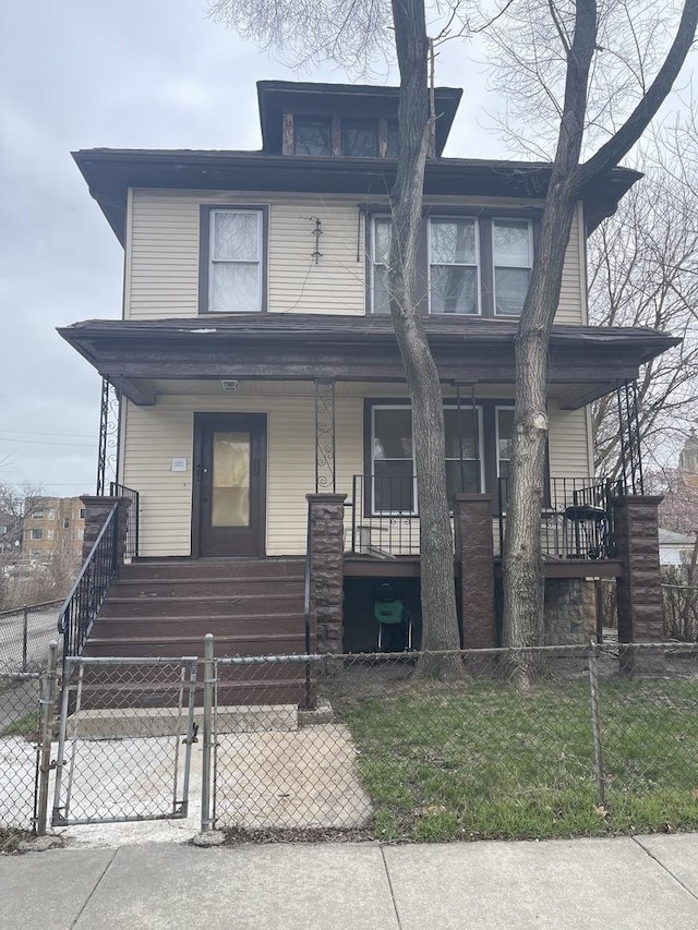 view of front of house with a porch