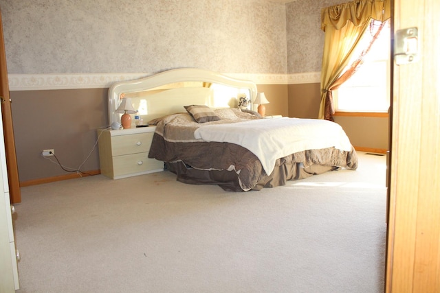 bedroom featuring carpet flooring