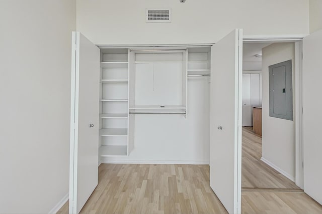 closet with electric panel