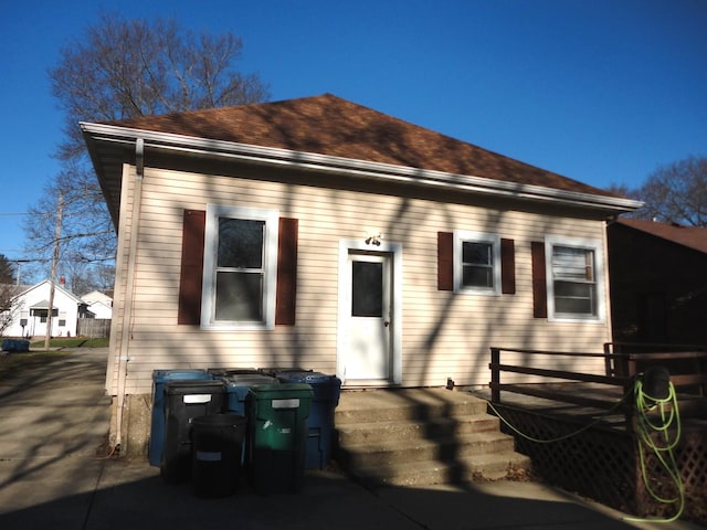 view of back of property