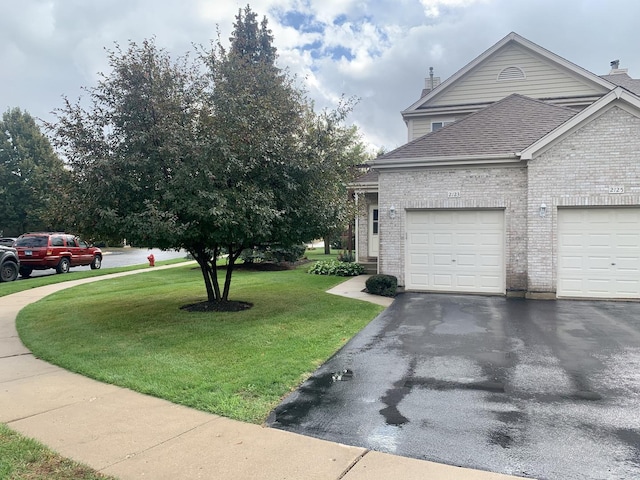 view of home's exterior with a yard