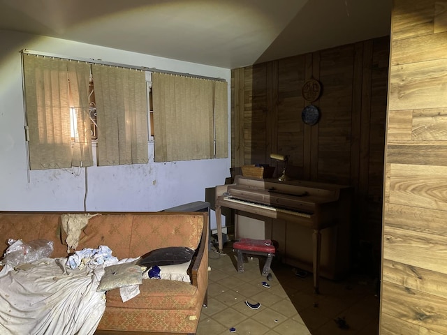 miscellaneous room featuring light tile patterned floors