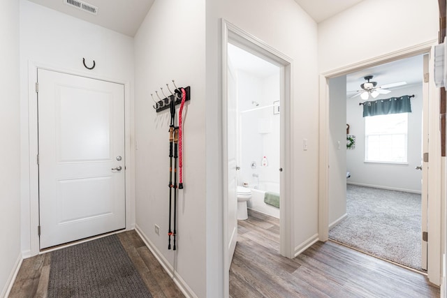 interior space featuring light hardwood / wood-style flooring