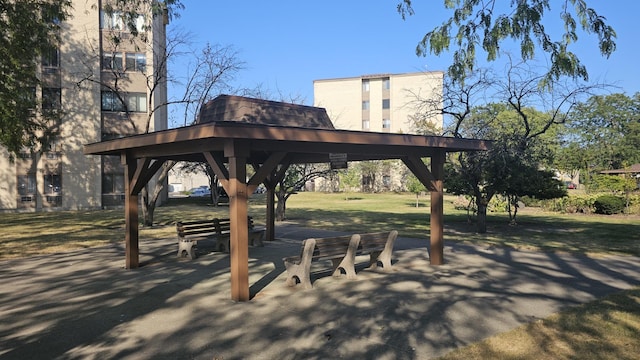 view of home's community featuring a gazebo