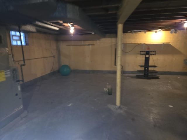 view of basement