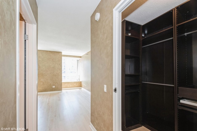 hall featuring hardwood / wood-style floors