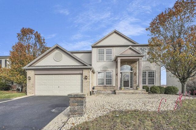 front of property featuring a garage