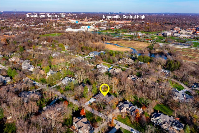 birds eye view of property