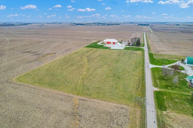 bird's eye view featuring a rural view