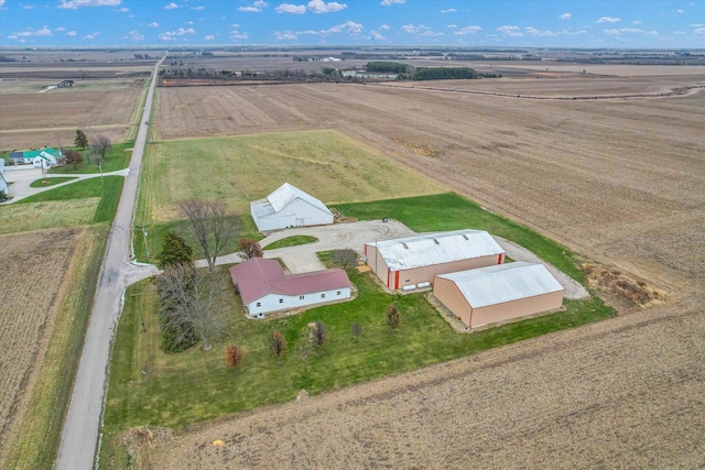 aerial view featuring a rural view