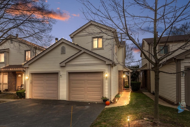 front facade featuring a garage