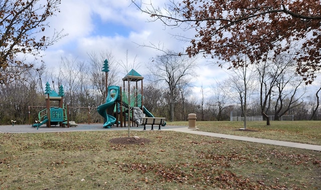 view of jungle gym