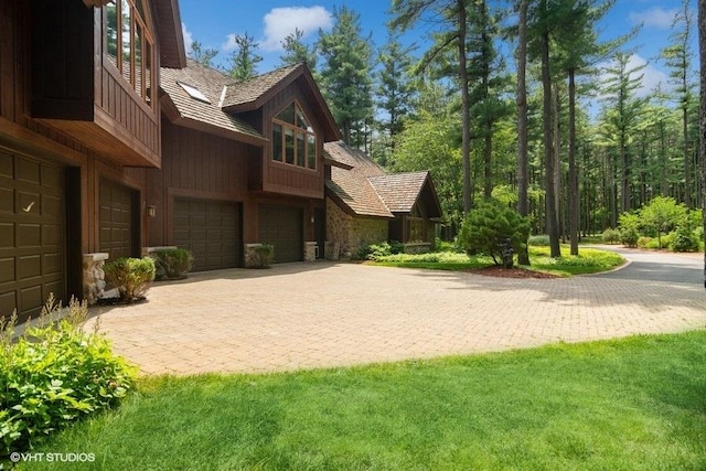 view of home's exterior featuring a garage