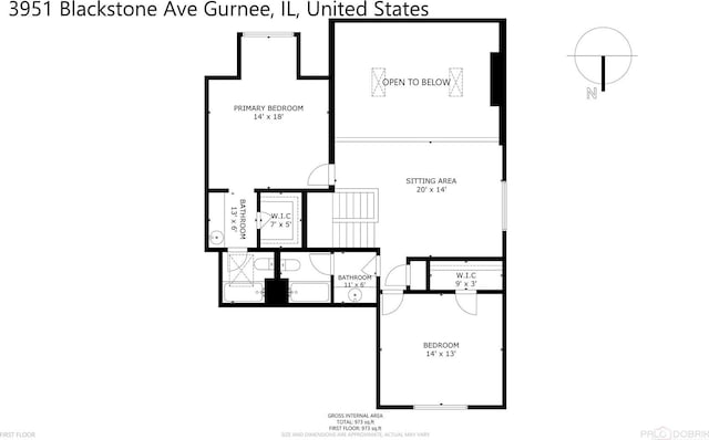 3951 Blackstone Ave, Gurnee, IL 60031 - view of layout