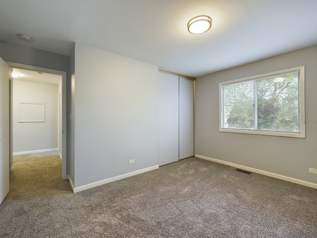 view of carpeted empty room