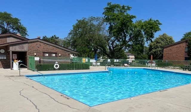 view of pool with a patio area