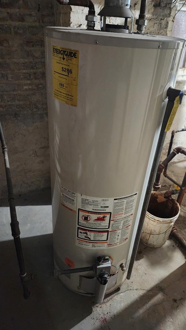 utilities featuring gas water heater